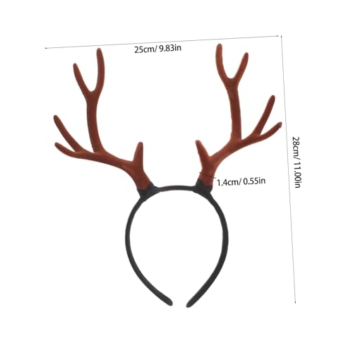 BAZEITFLOW Weiches Flockiertes Rentier Geweih Stirnband Großes Haarreif mit Elch Hörnern Komfortabel und Farbbeständig für Halloween Weihnachtsfeier und Kostüm Party Damen Kopfaccessoire BAZEITFLOW Weiches Flockiertes Rentier Geweih Stirnband Großes Haarreif mit Elch Hörnern Komfortabel und Farbbeständig für Halloween Weihnachtsfeier und Kostüm Party Damen Kopfaccessoire von BAZEITFLOW