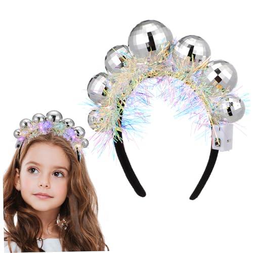 BAZEITFLOW Weihnachtliches Disco Stirnband mit Farbigen Kugeln Langlebiges Plastik Headpiece Bequemes Partyaccessoire für Silvester Geburtstage und Festliche Anlässe BAZEITFLOW Weihnachtliches Disco Stirnband mit Farbigen Kugeln Langlebiges Plastik Headpiece Bequemes Partyaccessoire für Silvester Geburtstage und Festliche Anlässe von BAZEITFLOW