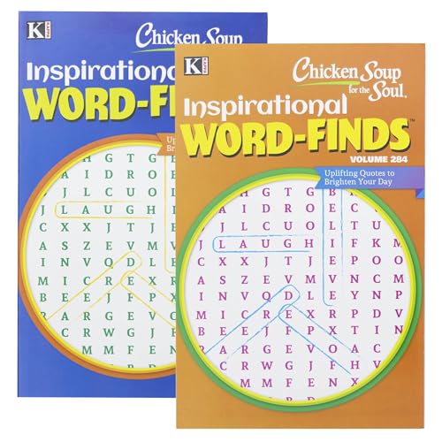 Kappa Chicken Soup for The Soul Word Finds Puzzlebuch, 20,3 x 12,7 cm, Digest-Größe 3 Titel, Wortsuche, Wörtersuche für Erwachsene und Teenager, Training Lernen mit Spiel, 3er-Pack Kappa Chicken Soup for The Soul Word Finds Puzzlebuch, 20,3 x 12,7 cm, Digest-Größe 3 Titel, Wortsuche, Wörtersuche für Erwachsene und Teenager, Training Lernen mit Spiel, 3er-Pack von BAZIC Products