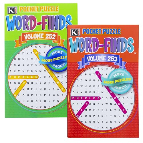 Kappa Pocket Word Finds Puzzle Book 2 Titel, Digest Size 20.3 cmx 12.7 cm Fun Word Search Activity Books, Training Learning, 2er-Pack Kappa Pocket Word Finds Puzzle Book 2 Titel, Digest Size 20.3 cmx 12.7 cm Fun Word Search Activity Books, Training Learning, 2er-Pack von BAZIC Products