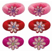 BB KLOSTERMANN 10690 Haargummi mit Blüte 3 Farben von BB KLOSTERMANN