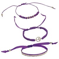 BB KLOSTERMANN 22206 3er Set Armband lila von BB KLOSTERMANN