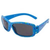BB KLOSTERMANN 4-205 Flex Sonnenbrille mittelblau mit bunten Punkten von BB KLOSTERMANN
