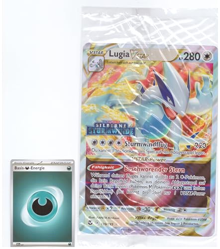 BB-Toy-Trades TCG PKM Sammelkarte XXL Black Star Promo Karte Lugia VStar 139/195 Silberne Sturmwinde - Sealed - DEUTSCH - Fullart Holo Mega Jumbo Oversize (Lugia vStar) von BB-Toy-Trades