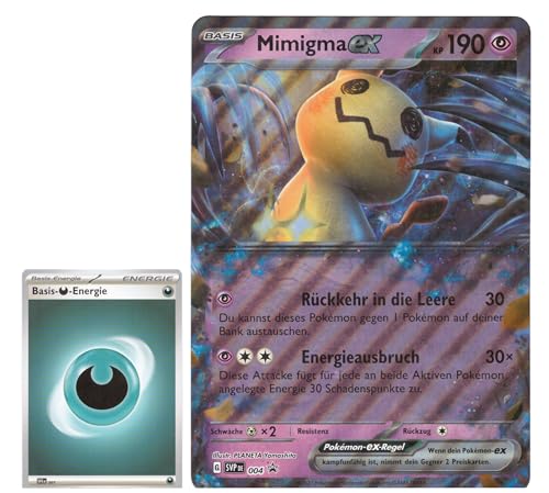 BB-Toy-Trades TCG PKM Sammelkarte XXL Black Star Promo Karte Mimigma ex SVP004 - DEUTSCH - Fullart Holo Mega Jumbo Oversize Einzelkarte mit BB-Toy-Trades Sleeve (Mimigma ex) von BB-Toy-Trades