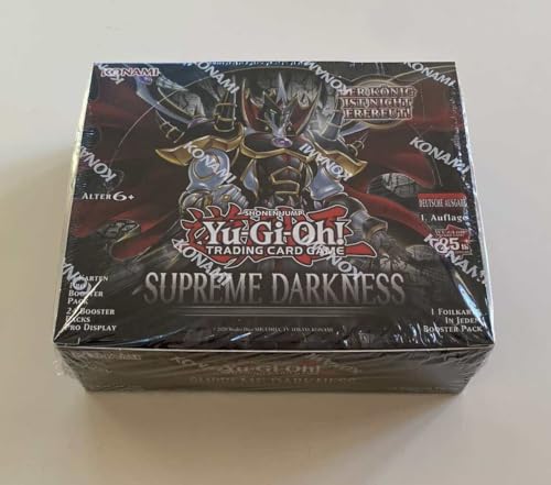 BB-Toy-Trades YuGiOh! Supreme Darkness Display Box - DEUTSCH - 24 Booster 1.Auflage NEU + Toploader von BB-Toy-Trades