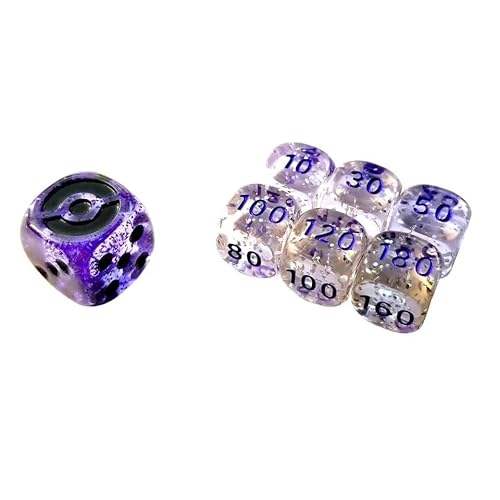 BB-Toy-Trades kompatibel für PKM TCG Elite Top Trainer Würfel Set Schadensmarken Dice Set mit BB-Toy-Trades Versandschutz (Toolkit 2022 Purple - lila) von BB-Toy-Trades
