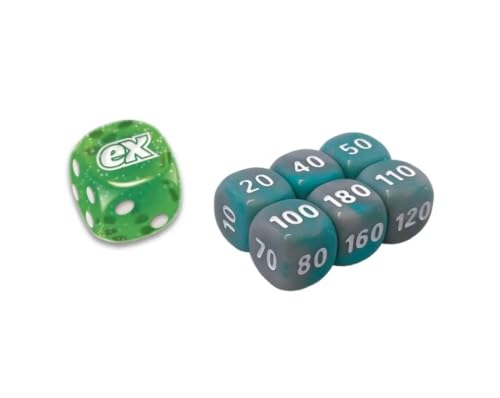 BB-Toy-Trades kompatibel für PKM TCG Elite Top Trainer Würfel Set Schadensmarken Dice Set mit BB-Toy-Trades Versandschutz - Karmesin & Purpur - Gewalten der Zeit - Eisenblatt von BB-Toy-Trades