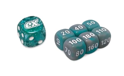 BB-Toy-Trades kompatibel für PKM TCG Elite Top Trainer Würfel Set Schadensmarken Dice Set mit BB-Toy-Trades Versandschutz - Karmesin & Purpur -Maskerade im Zwielicht - Twilight Masquerade von BB-Toy-Trades