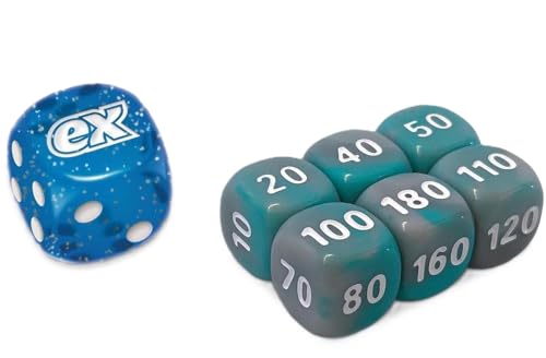 BB-Toy-Trades kompatibel für PKM TCG Elite Top Trainer Würfel Set Schadensmarken Dice Set mit BB-Toy-Trades Versandschutz - Karmesin & Purpur - Stellarkrone - Stellar Crown von BB-Toy-Trades