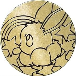 BB-Toy-Trades kompatibel für PKM TCG Pin Flipping Coin Shiny Trading Card Sammelkarten Münze mit BB-Toy-Trades Versandschutz - Prismatische Entwicklungen - Evoli Gold von BB-Toy-Trades