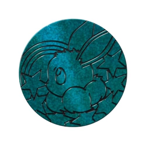 BB-Toy-Trades kompatibel für PKM TCG Pin Flipping Coin Shiny Trading Card Sammelkarten Münze mit BB-Toy-Trades Versandschutz - Prismatische Entwicklungen - Evoli Türkis von BB-Toy-Trades