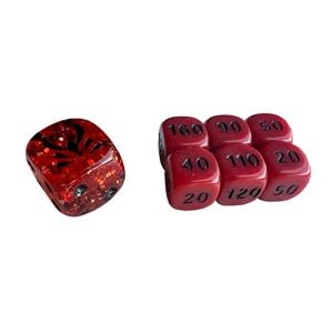 BB-Toy-Trades kompatibel für Pokemon Elite Top Trainer Würfel Set Schadensmarken Dice Set mit BB-Toy-Trades Versandschutz (Verlorener Ursprung - Lost Origin) von BB-Toy-Trades
