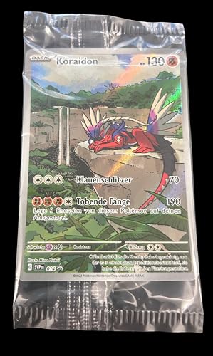 BB-Toy-Trades kompatibel für Pokemon Koraidon SVP 014 Karmesin & Purpur Black Star Promo Karte - DEUTSCH - Einzelkarte Fullart Holo - Sealed + Toploader BB-Toy-Trades kompatibel für Pokemon Koraidon SVP 014 Karmesin & Purpur Black Star Promo Karte - DEUTSCH - Einzelkarte Fullart Holo - Sealed + Toploader von BB-Toy-Trades