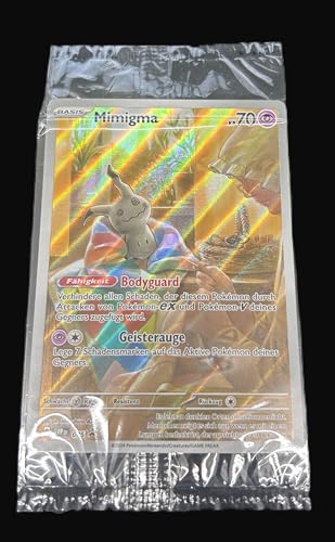 BB-Toy-Trades kompatibel für Pokemon Mimigma SVP075 Karmesin & Purpur Black Star Promo Karte - DEUTSCH - Einzelkarte Fullart Holo - Sealed + Toploader BB-Toy-Trades kompatibel für Pokemon Mimigma SVP075 Karmesin & Purpur Black Star Promo Karte - DEUTSCH - Einzelkarte Fullart Holo - Sealed + Toploader von BB-Toy-Trades