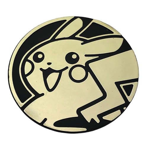 BB-Toy-Trades kompatibel für Pokemon Pin Flipping Coin Shiny Trading Card Sammelkarten Münze mit BB-Toy-Trades Versandschutz - Pika Gold BB-Toy-Trades kompatibel für Pokemon Pin Flipping Coin Shiny Trading Card Sammelkarten Münze mit BB-Toy-Trades Versandschutz - Pika Gold von BB-Toy-Trades