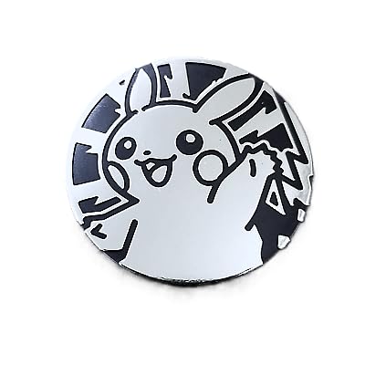 BB-Toy-Trades kompatibel für Pokemon Pin Flipping Coin Shiny Trading Card Sammelkarten Münze mit BB-Toy-Trades Versandschutz - Pikachu Silber 2024 Paradoxrift von BB-Toy-Trades