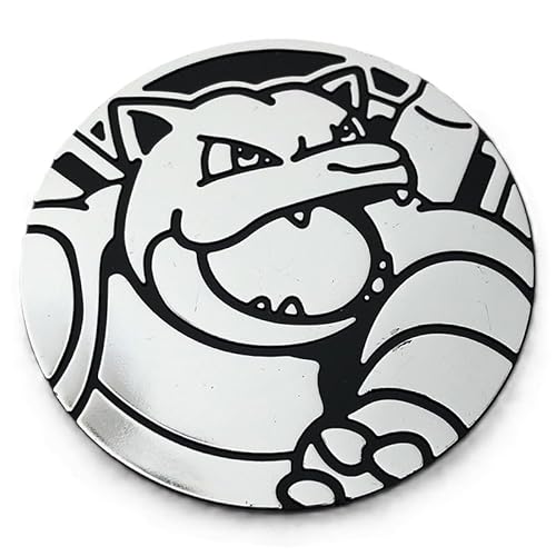 BB-Toy-Trades kompatibel für Pokemon Pin Flipping Coin Shiny Trading Card Sammelkarten Münze mit BB-Toy-Trades Versandschutz - Strahlende Sterne Turtok Silber - Blastoise von BB-Toy-Trades