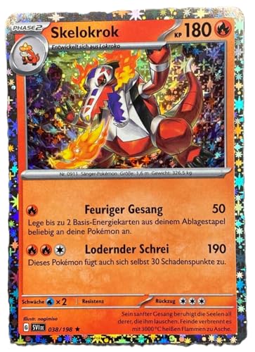 BB-Toy-Trades kompatibel für Pokemon Skelokrok SVI 038/198 Karmesin & Purpur Black Star Promo Karte - DEUTSCH - Einzelkarte Sparkle Holo + Toploader BB-Toy-Trades kompatibel für Pokemon Skelokrok SVI 038/198 Karmesin & Purpur Black Star Promo Karte - DEUTSCH - Einzelkarte Sparkle Holo + Toploader von BB-Toy-Trades