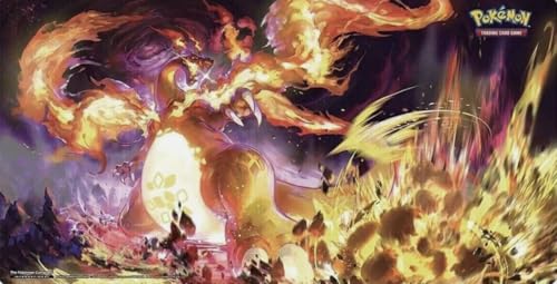 BB-Toy-Trades kompatibel für Pokemon TCG Playmat Spielmatte Mousepad Tischunterlage (Glurak Playmat) von BB-Toy-Trades