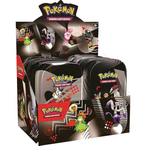 Pokemon Einhall Schwarze Blitze & Weisse Flammen Mini Tin Display (8X Mini Tins) - Deutsch NEU & OVP und BB-Toy-Trades-Toploader von BB-Toy-Trades
