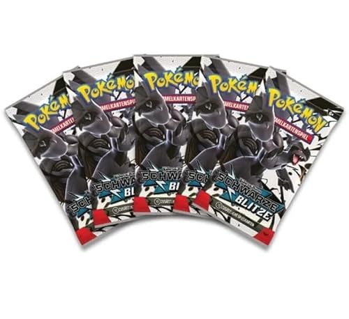 Pokemon Karmesin & Purpur 5X Schwarze Blitze Booster Packs - Deutsch NEU & OVP und BB-Toy-Trades-Toploader Pokemon Karmesin & Purpur 5X Schwarze Blitze Booster Packs - Deutsch NEU & OVP und BB-Toy-Trades-Toploader von BB-Toy-Trades