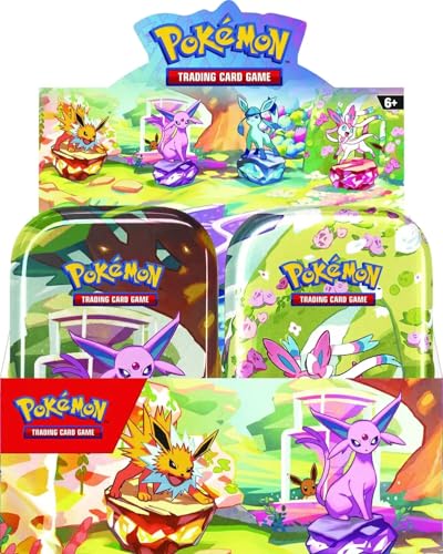 Pokemon Karmesin & Purpur Prismatische Entwicklungen Mini Tin Display Box (8 Mini Tins) - Deutsch - NEU & OVP KP8.5 + BB-Toy-Trades Toploader von BB-Toy-Trades