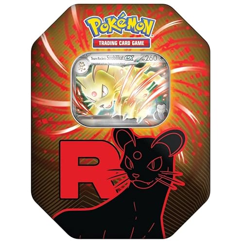 Pokemon Karmesin & Purpur – Team Rocket Snobilikat ex Tin Box - Deutsch NEU & OVP und BB-Toy-Trades-Toploader von BB-Toy-Trades
