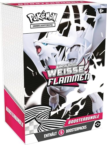 Pokemon Karmesin & Purpur Weisse Flammen – Booster Bundle (6 Booster) - Deutsch NEU & OVP und BB-Toy-Trades-Toploader von BB-Toy-Trades