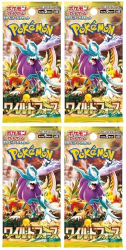 Pokemon Scarlet & Violet Wild Force - SV5K 4 Booster Packs - Japanisch und BB-Toy-Trades Toploader von BB-Toy-Trades