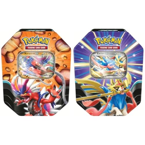 Pokemon beide Schlagkräftige Legenden Tin Boxen 2025 Zacian ex & Koraidon ex Tin - Deutsch NEU & OVP und BB-Toy-Trades-Toploader von BB-Toy-Trades