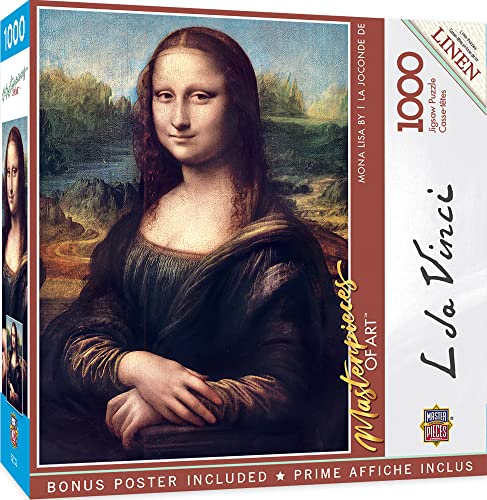 Puzzles Puzzle 1000 Teile Puzzle Mona Lisa Erwachsenenpuzzle von Master Pieces Leonardo DaVinci Da Vinci von MasterPieces