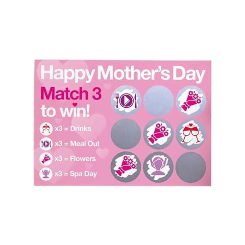 BBASILIYSD 2 Stück Muttertagskarten, lustige Muttertagskarten, Rubbelkarten für Mutter, Glückwunschkarte, Geschenk, Muttertag, Muttertag, überraschend von BBASILIYSD