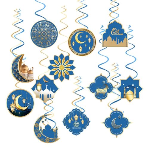 Ramadan-Dekorationen für Zuhause 2024 – Ramadan-Dekorationsset (Lichter Luftballons) & Ra Eid Banner Dekoration und Ramadan von BBASILIYSD