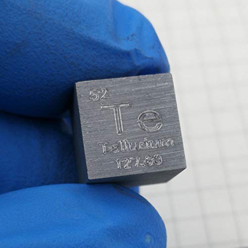 BBAUER Dichte Würfel Tellur Element Mit Seitenlänge 10Mm, Geeignet Für Hobby-Sammlung/1Pc/10Mm BBAUER Dichte Würfel Tellur Element Mit Seitenlänge 10Mm, Geeignet Für Hobby-Sammlung/1Pc/10Mm von BBAUER