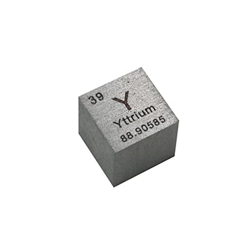 BBAUER Metallwürfel Y 0.39Inch, Handgravur Element Yttrium ≥ 99.9% Für Sammeln Dekorieren/1Pc/10 * 10 * 10Mm von BBAUER