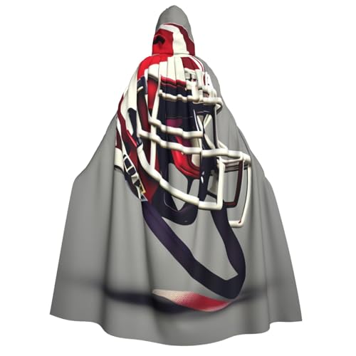BBEXJIGY American Football Print Uni Kapuzenumhang Halloween Vampir Hexe Umhang Kostüme Party Umhang BBEXJIGY American Football Print Uni Kapuzenumhang Halloween Vampir Hexe Umhang Kostüme Party Umhang von BBEXJIGY