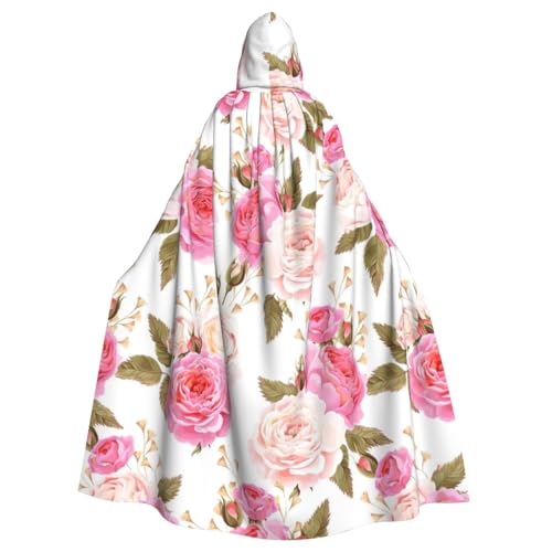 BBEXJIGY Hexenkostüm für Halloween, mit Rosen-Aufdruck, mit Kapuze BBEXJIGY Hexenkostüm für Halloween, mit Rosen-Aufdruck, mit Kapuze von BBEXJIGY
