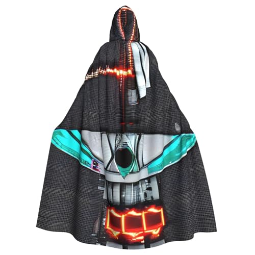 BBEXJIGY Uni Dart Print Hooded Cloak Halloween Witch Costume Party Costume BBEXJIGY Uni Dart Print Hooded Cloak Halloween Witch Costume Party Costume von BBEXJIGY