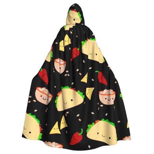 BBEXJIGY Uni Halloween Kapuzenumhang Vampir Hexe Kostüm von BBEXJIGY