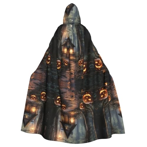 BBEXJIGY Uni Halloween Kürbis Print Kapuzenumhang Vampir Hexe Umhang Party Kostüm BBEXJIGY Uni Halloween Kürbis Print Kapuzenumhang Vampir Hexe Umhang Party Kostüm von BBEXJIGY