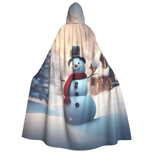 BBEXJIGY Uni Halloween Schneemann Druck Kapuzenumhang Vampir Hexe Kostüm BBEXJIGY Uni Halloween Schneemann Druck Kapuzenumhang Vampir Hexe Kostüm von BBEXJIGY