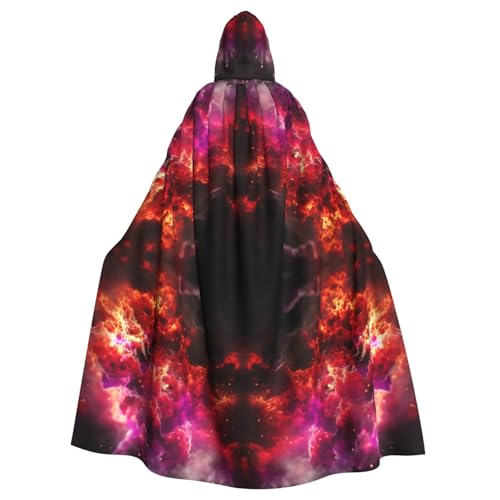 BBEXJIGY Uni Halloween Vampir Hexe Kapuzenumhang Partykostüm von BBEXJIGY
