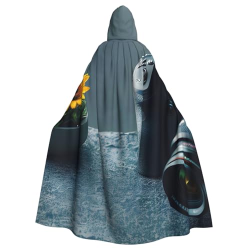 BBEXJIGY Uni Halloween Vampir Hexe Kapuzenumhang Partykostüm von BBEXJIGY