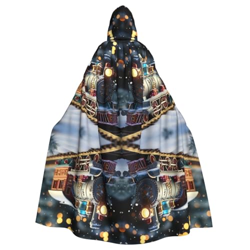 BBEXJIGY Uni Halloween Weihnachten Zug Kapuzenumhang Hexenkostüm von BBEXJIGY