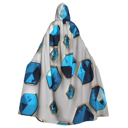 BBEXJIGY Uni Hexagons und Diamanten Druck Kapuzenumhang Halloween Hexenkostüm BBEXJIGY Uni Hexagons und Diamanten Druck Kapuzenumhang Halloween Hexenkostüm von BBEXJIGY
