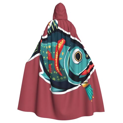BBEXJIGY Uni Kapuzenumhang mit Köder Halloween Hexenkostüm BBEXJIGY Uni Kapuzenumhang mit Köder Halloween Hexenkostüm von BBEXJIGY
