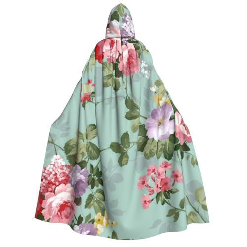 BBEXJIGY Uni Kapuzenumhang mit Pfingstrosen-Druck, Vampir-Hexenumhang, Kostüme, Party-Umhang BBEXJIGY Uni Kapuzenumhang mit Pfingstrosen-Druck, Vampir-Hexenumhang, Kostüme, Party-Umhang von BBEXJIGY