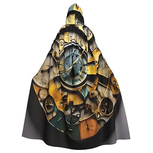 BBEXJIGY Uni Kapuzenumhang mit künstlerischer Uhr Halloween Hexenkostüm Party Kostüm BBEXJIGY Uni Kapuzenumhang mit künstlerischer Uhr Halloween Hexenkostüm Party Kostüm von BBEXJIGY