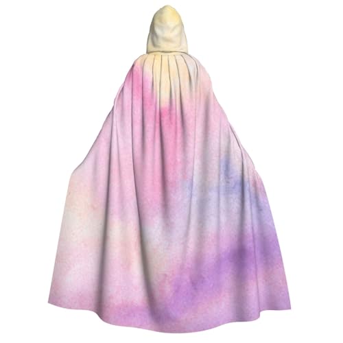 BBEXJIGY Uni Regenbogen-Print Kapuzenumhang Halloween Hexenkostüm BBEXJIGY Uni Regenbogen-Print Kapuzenumhang Halloween Hexenkostüm von BBEXJIGY